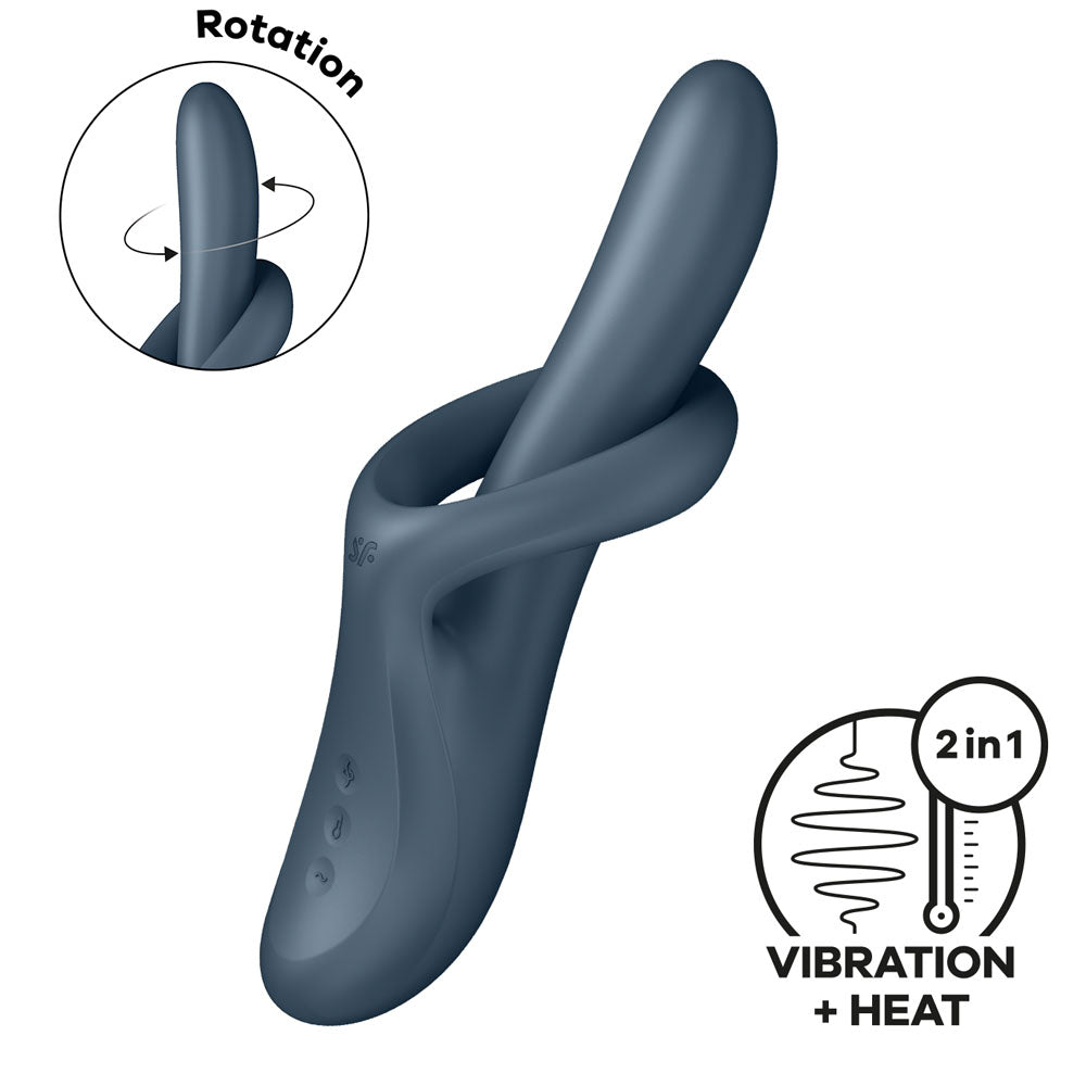 Satisfyer Heat Flex 4 Grey USB Rechargeable Heating Vibrator